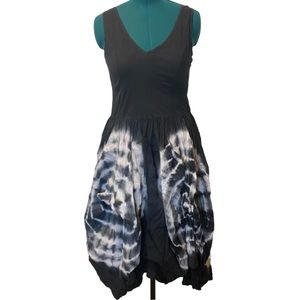 Chelsea & Theodore Convertible Tie Dye Cotton Summer Maxi Dress Size Large